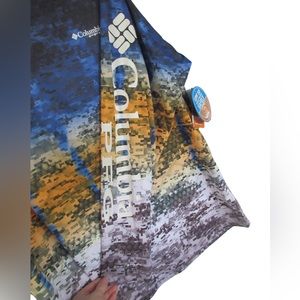 Columbia PFG Shirt Large Multicolor Super Terminal Tackle Long Sleeve Mens NWT